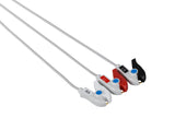 GE Compatible ECG Telemetry cable - 3 Leads Grabber - Pluscare Medical LLC