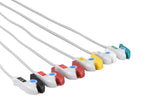 GE Compatible ECG Telemetry cable - 6 Leads Grabber - Pluscare Medical LLC