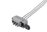 Philips-AA Type Compatible ECG Telemetry cable - 3 Leads Grabber - Pluscare Medical LLC