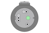 AAMI 6Pin Compatible IBP Adapter Cable - BD Connector - Pluscare Medical LLC