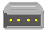 AAMI 6Pin Compatible IBP Adapter Cable - Utah Connector - Pluscare Medical LLC