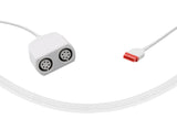 Marquette Compatible IBP Adapter Cable Round 6-Pin Dual Connector Keyed
