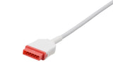 Marquette Compatible IBP Adapter Cable - Round 6-Pin Dual Connector Keyed - Pluscare Medical LLC