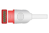 Marquette Compatible IBP Adapter Cable - Round 6-Pin Dual Connector Keyed - Pluscare Medical LLC