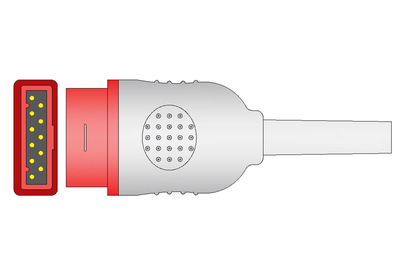 Marquette Compatible IBP Adapter Cable - Dual Utah Connector - Pluscare Medical LLC
