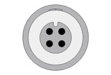 Nihon Kohden Compatible IBP Adapter Cable - B. Braun Connector - Pluscare Medical LLC