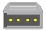 Nihon Kohden Compatible IBP Adapter Cable - Utah Connector - Pluscare Medical LLC