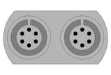 Spacelabs Compatible IBP Adapter Cable - Round/ 6-Pin Connector/ Keyed - Pluscare Medical LLC