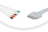 Bionet Compatible Reusable ECG Lead Wires 5 Leads Snap