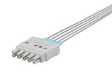 Bionet Compatible Reusable ECG Lead Wire - 5 Leads Snap - Pluscare Medical LLC