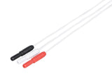 Din Compatible Disposable ECG Lead Wire - 3 Leads Grabber Box of 10 - Pluscare Medical LLC