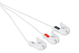 Din Compatible Disposable ECG Lead Wire - 3 Leads Grabber Box of 10 - Pluscare Medical LLC