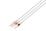Din Compatible Reusable ECG Lead Wire - 3 Leads Grabber - Pluscare Medical LLC