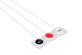 Din Compatible Disposable ECG Lead Wire - 3 Leads Adhesive Box of 10 - Pluscare Medical LLC