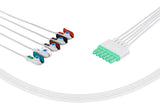 Drager Compatible Reusable ECG Lead Wires 5 Leads Grabber