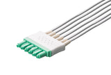 Drager Compatible Reusable ECG Lead Wire - 6 Leads Grabber - Pluscare Medical LLC