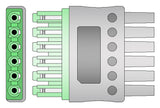 Drager Compatible Reusable ECG Lead Wire - 6 Leads Grabber - Pluscare Medical LLC