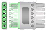 Drager Compatible Reusable ECG Lead Wire - 6 Leads Snap - Pluscare Medical LLC