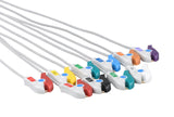 Burdick Compatible One Piece Reusable EKG Cable - Grabber - Pluscare Medical LLC