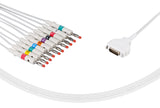 Fukuda Compatible One Piece Reusable EKG Cable 4mm Banana