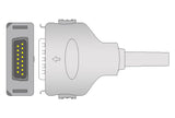 Fukuda Compatible One Piece Reusable EKG Cable - 4mm Banana - Pluscare Medical LLC