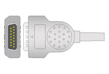 Marquette Compatible One Piece Reusable EKG Cable - 3mm Needle - Pluscare Medical LLC