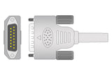 Nihon Kohden Compatible One Piece Reusable EKG Cable - 4mm Banana - Pluscare Medical LLC
