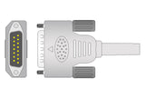 Nihon Kohden Compatible One Piece Reusable EKG Cable - 4mm Banana - Pluscare Medical LLC
