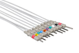 Nihon Kohden Compatible One Piece Reusable EKG Cable - 3mm Needle - Pluscare Medical LLC