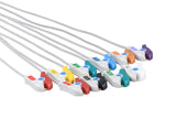 Nihon Kohden Compatible One Piece Reusable EKG Cable - Grabber - Pluscare Medical LLC