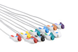 Quinton Compatible One Piece Reusable EKG Cable - Grabber - Pluscare Medical LLC