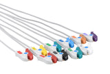 Edan Compatible One Piece Reusable EKG Cable - Grabber - Pluscare Medical LLC