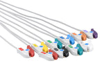 Schiller (Long Screw) Compatible One Piece Reusable EKG Cable - Grabber - Pluscare Medical LLC
