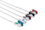 Fukuda Compatible Reusable ECG Lead Wire - 5 Leads Grabber - Pluscare Medical LLC