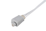 Fukuda Compatible Reusable ECG Lead Wire - 5 Leads Snap - Pluscare Medical LLC