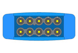 Philips Compatible ECG Trunk cable - 10 Leads - Pluscare Medical LLC
