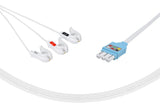 Philips Compatible Disposable ECG Lead Wire - 3 Leads Grabber Box of 10 - Pluscare Medical LLC