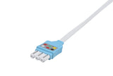 Philips Compatible Disposable ECG Lead Wire - 3 Leads Grabber Box of 10 - Pluscare Medical LLC