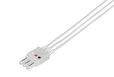 Philips Compatible Reusable ECG Lead Wire - 3 Leads Grabber - Pluscare Medical LLC
