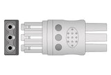 Philips Compatible Reusable ECG Lead Wire - 3 Leads Snap - Pluscare Medical LLC