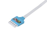 Philips Compatible Disposable ECG Lead Wire - 5 Leads Grabber Box of 10 - Pluscare Medical LLC