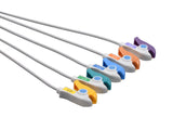 Philips Compatible Reusable ECG Lead Wire - 5 Leads (Chest Lead) Grabber - Pluscare Medical LLC
