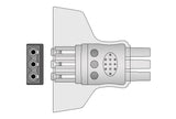 Philips Compatible ECG Telemetry cable - 3 Leads Grabber - Pluscare Medical LLC