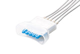 Philips Compatible ECG Telemetry cable - 5 Leads Grabber Box of 10 - Pluscare Medical LLC