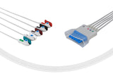 Philips Compatible ECG Telemetry cable - 5 Leads Grabber - Pluscare Medical LLC