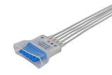 Philips Compatible ECG Telemetry cable - 5 Leads Snap - Pluscare Medical LLC