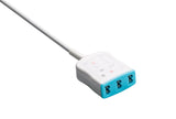 AAMI 6Pin Compatible ECG Trunk cable - 3 Leads/LL Style 3-pin - Pluscare Medical LLC