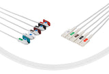 LL Compatible Reusable ECG Lead Wires 5 Leads Grabber