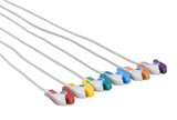 Medtronic Compatible Reusable ECG Lead Wire - 6 Leads Grabber - Pluscare Medical LLC