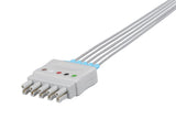 Mennen Compatible Reusable ECG Lead Wire - 5 Leads Grabber - Pluscare Medical LLC